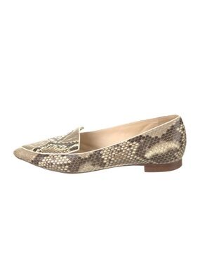 Alexandre Birman Snakeskin Flats Size 37.5